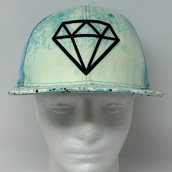 Carbon Elements Trucker Hat Baseball Cap Logo Streetwear 6 Panel Snapback Blue - Picture 2 of 9